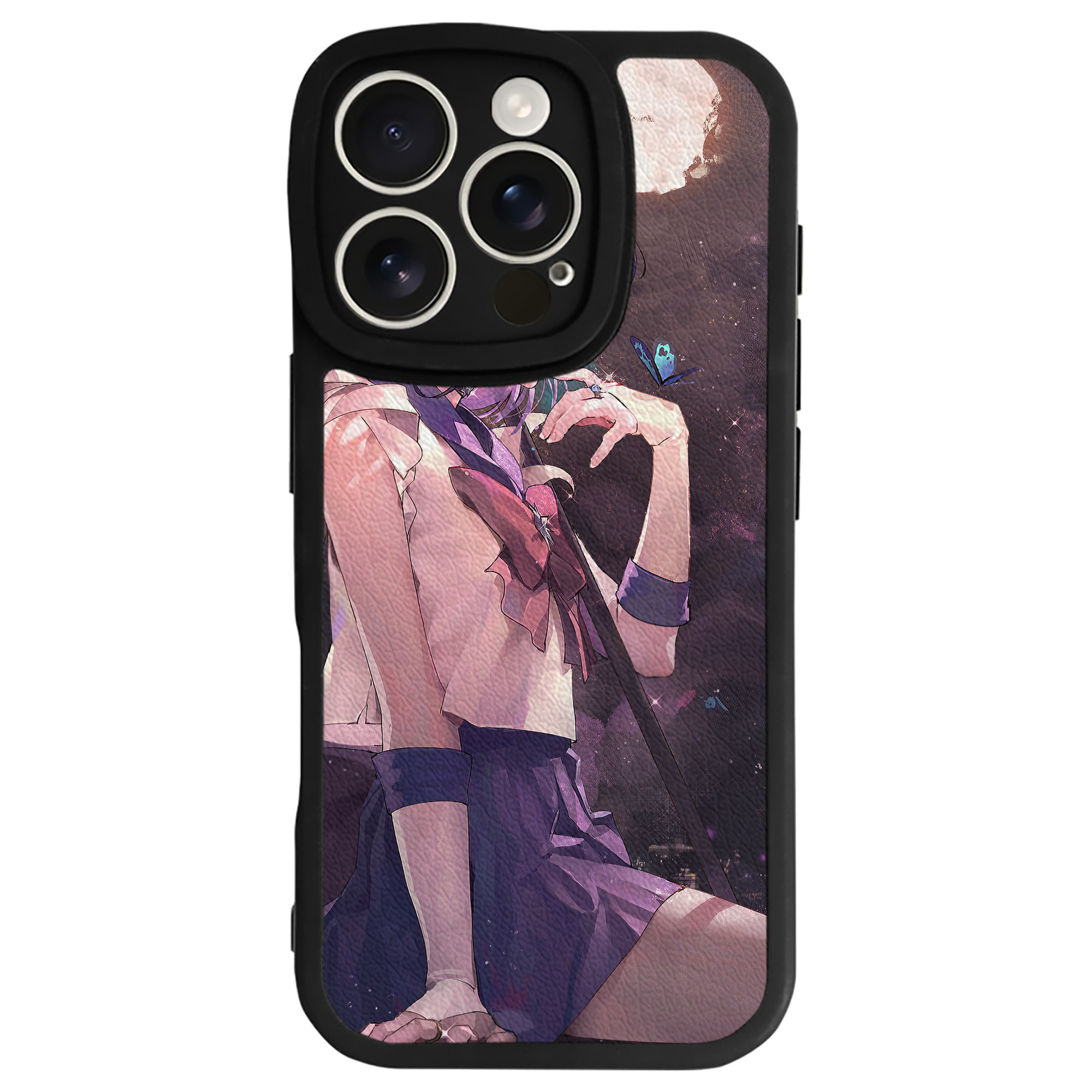 （画像用） 美少女戦士セーラームーン Sailor Moon 【iPhone 16シリーズ対応】シリコンスマホケース（レザー調） 材質：シリコン